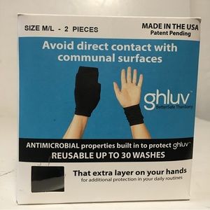 ANTIMICROBIAL Hand Protectors Protect Against Microbes Reusable Gloves  M/L NIB